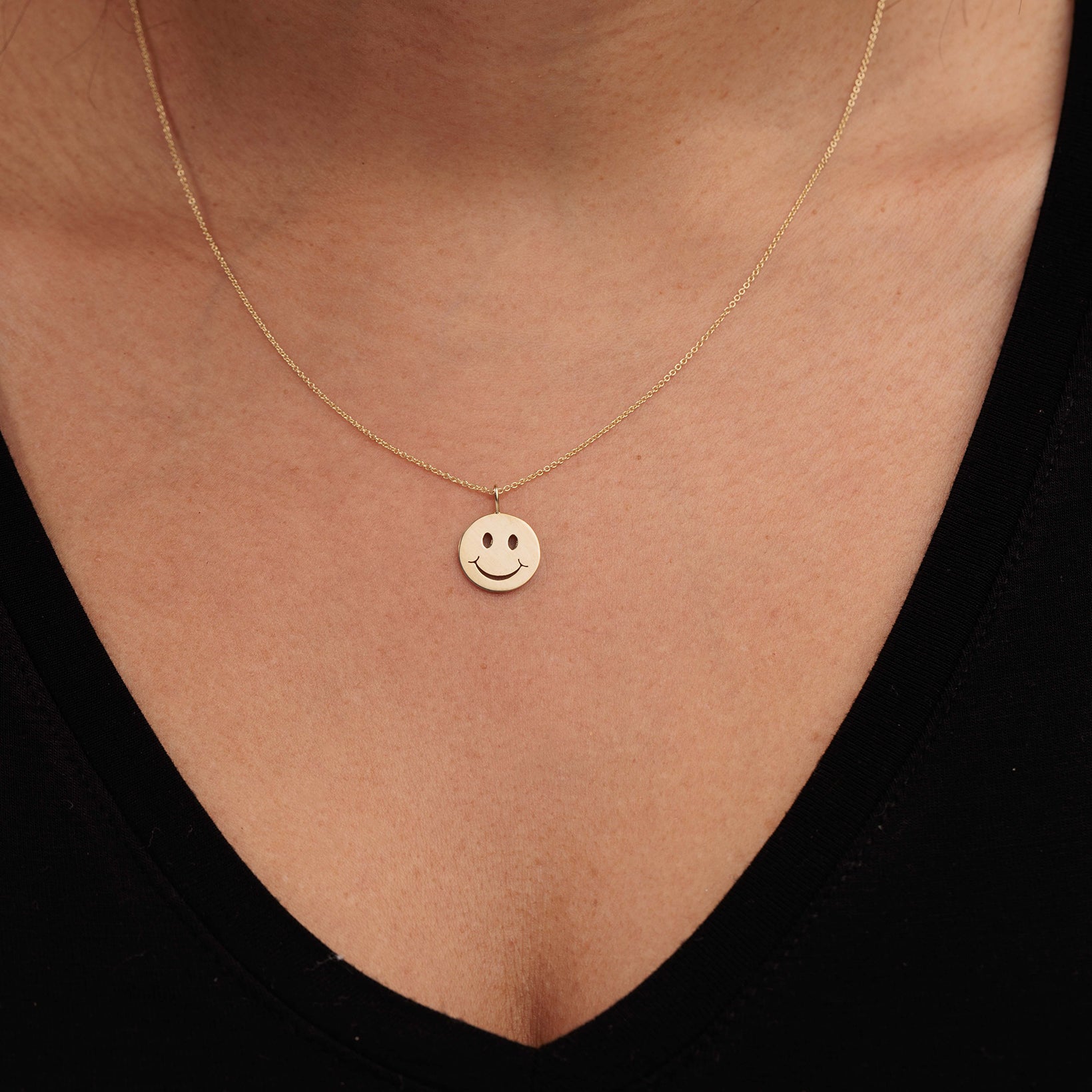 14k Gold Happy Face Jewelry Collection - Sydney Evan