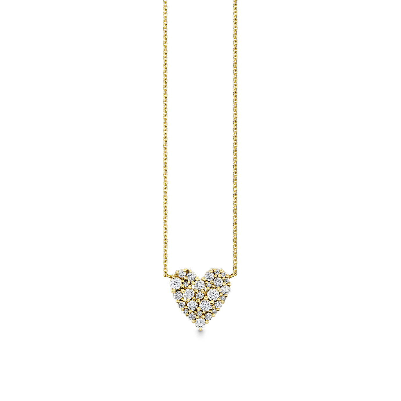 Alson Signature Collection 18K Rose Gold Heart Shaped Diamond Necklace