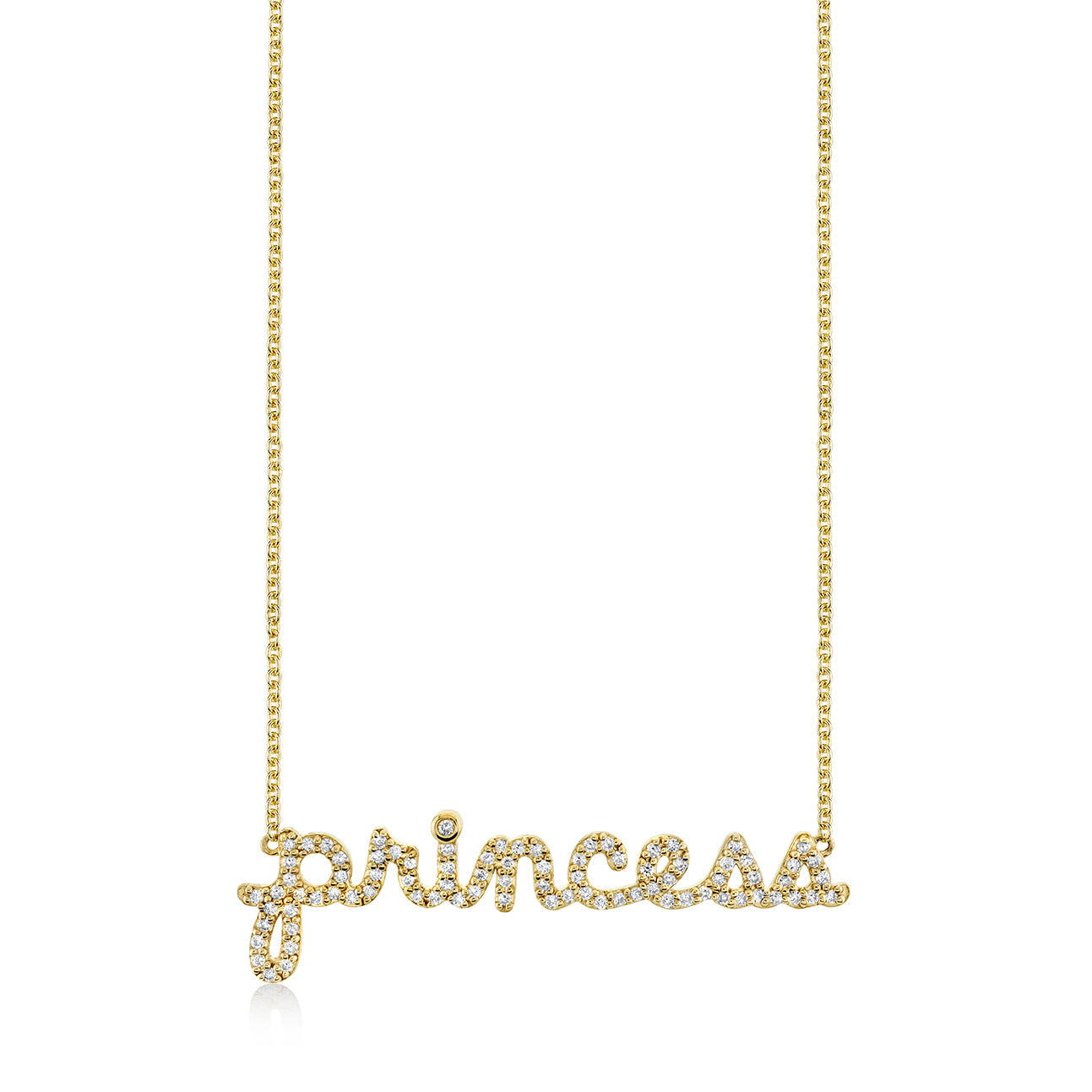 Princess store nameplate necklace