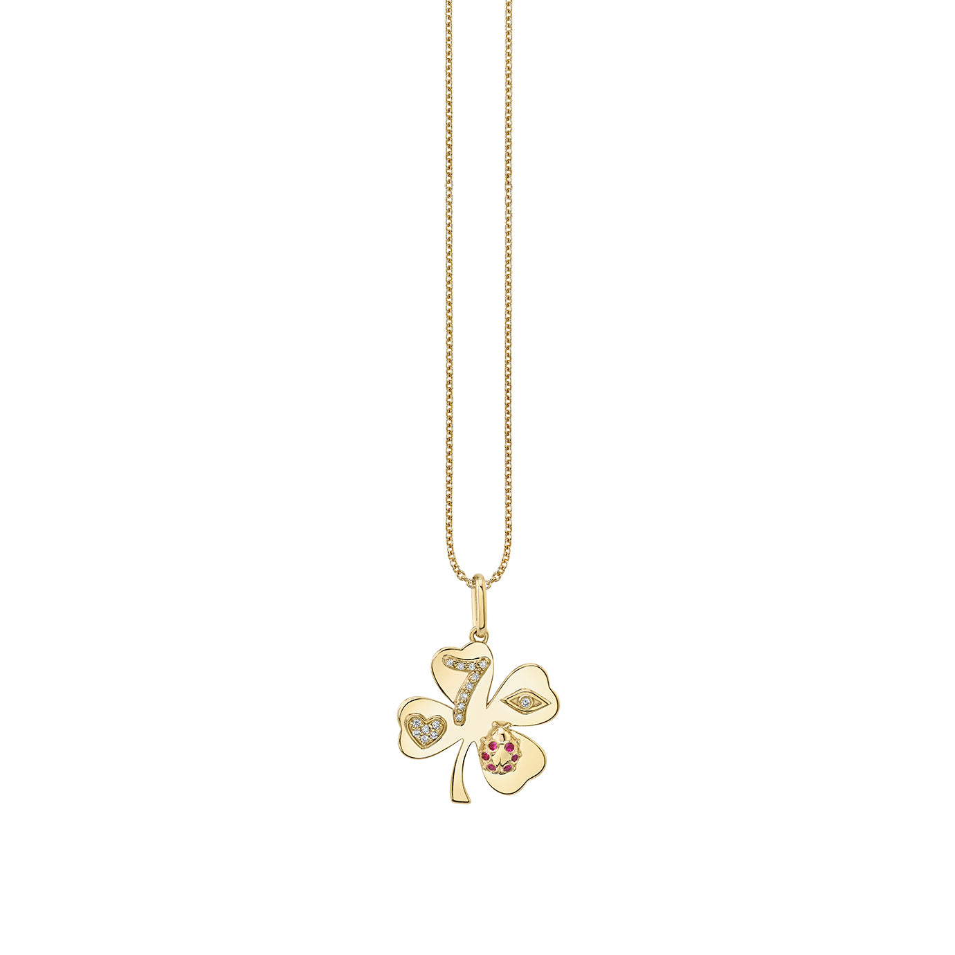 Sydney Evan Women's 14K Yellow Gold & Multi-Gemstone Cluster Pendant Necklace