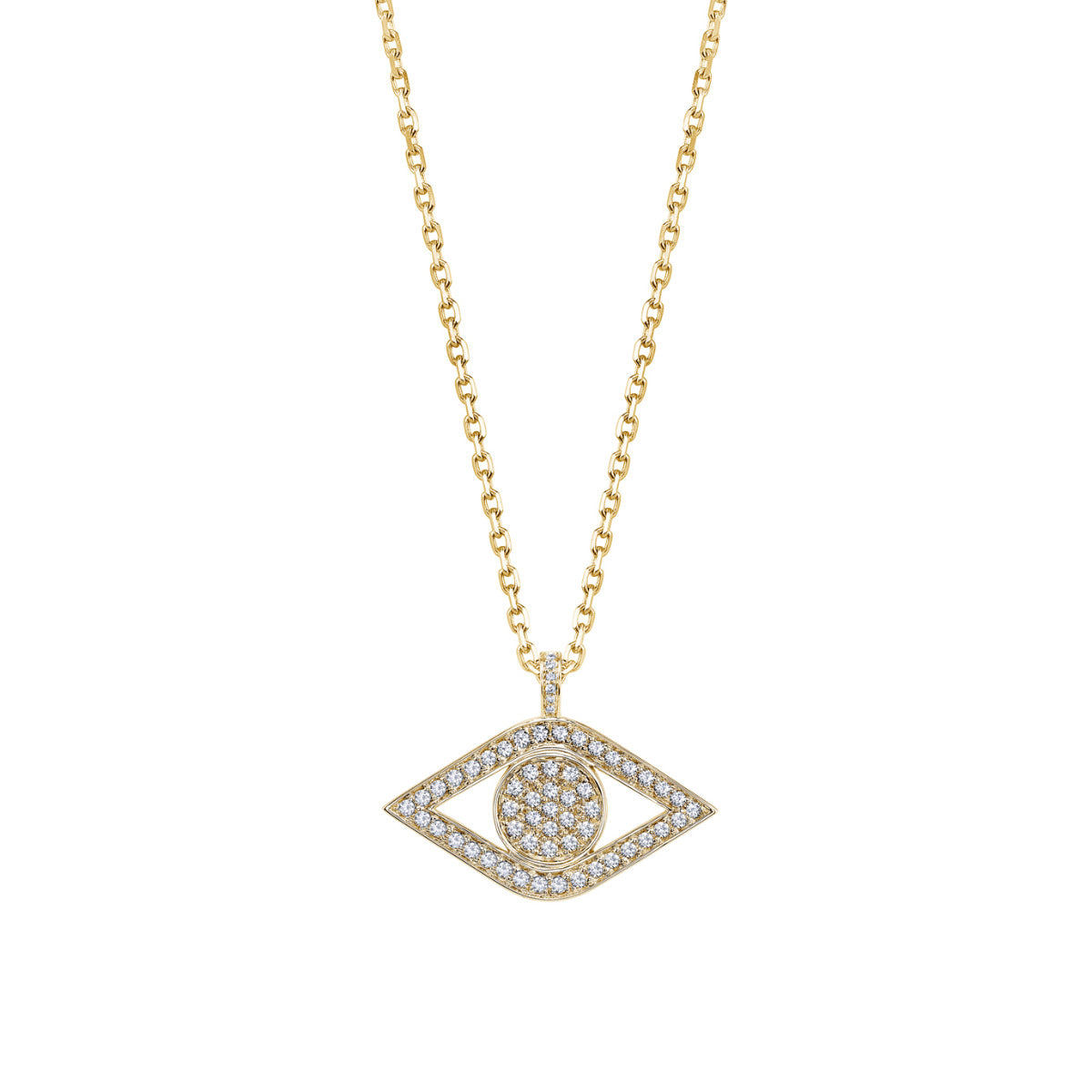 Gold & Diamond Extra Large Eye Charm