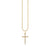 Gold & Diamond Cross Charm