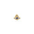 Gold & Diamond Mini Eye with Sapphire Stud