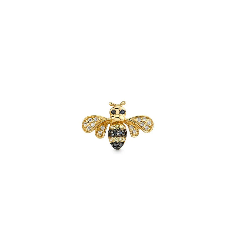 Gold & Diamond Bee Stud - Sydney Evan Fine Jewelry