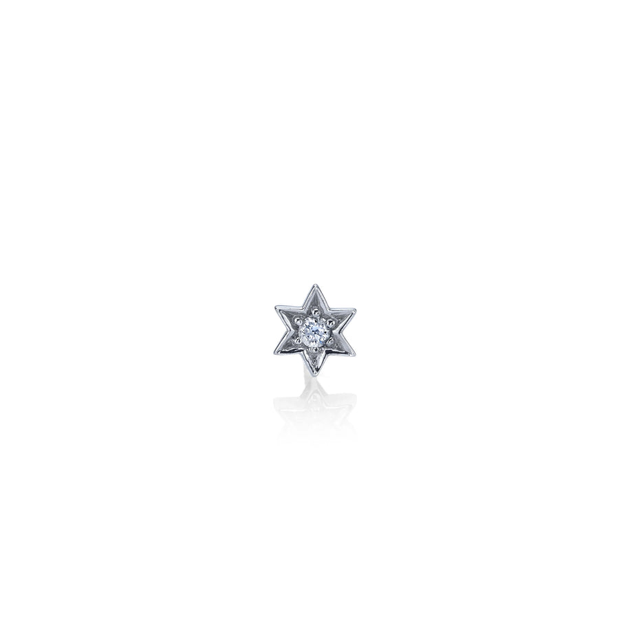 Kids Collection Gold & Diamond Star Of David Stud - Sydney Evan Fine Jewelry