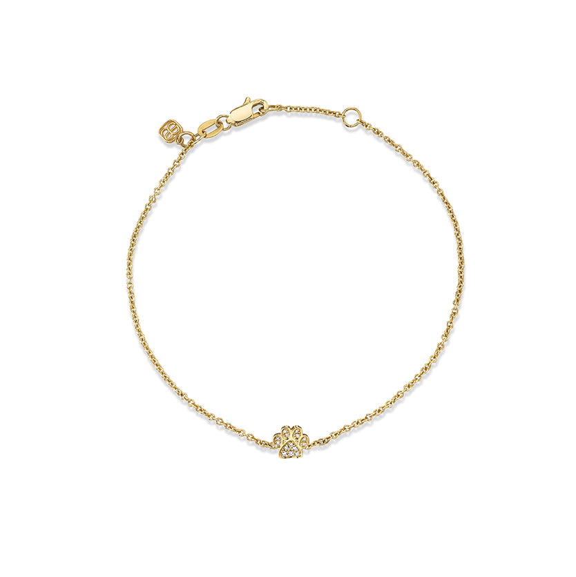 Gold & Diamond Paw Bracelet - Sydney Evan Fine Jewelry