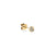 Kids Collection Gold & Diamond Pave Tiny Disc Stud