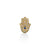 Gold & Diamond Hamsa Stud