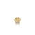 Gold & Diamond Small Paw Stud