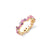 Gold, Diamond, Amethyst & Pink Sapphire Wicked Glinda Cocktail Eternity Ring