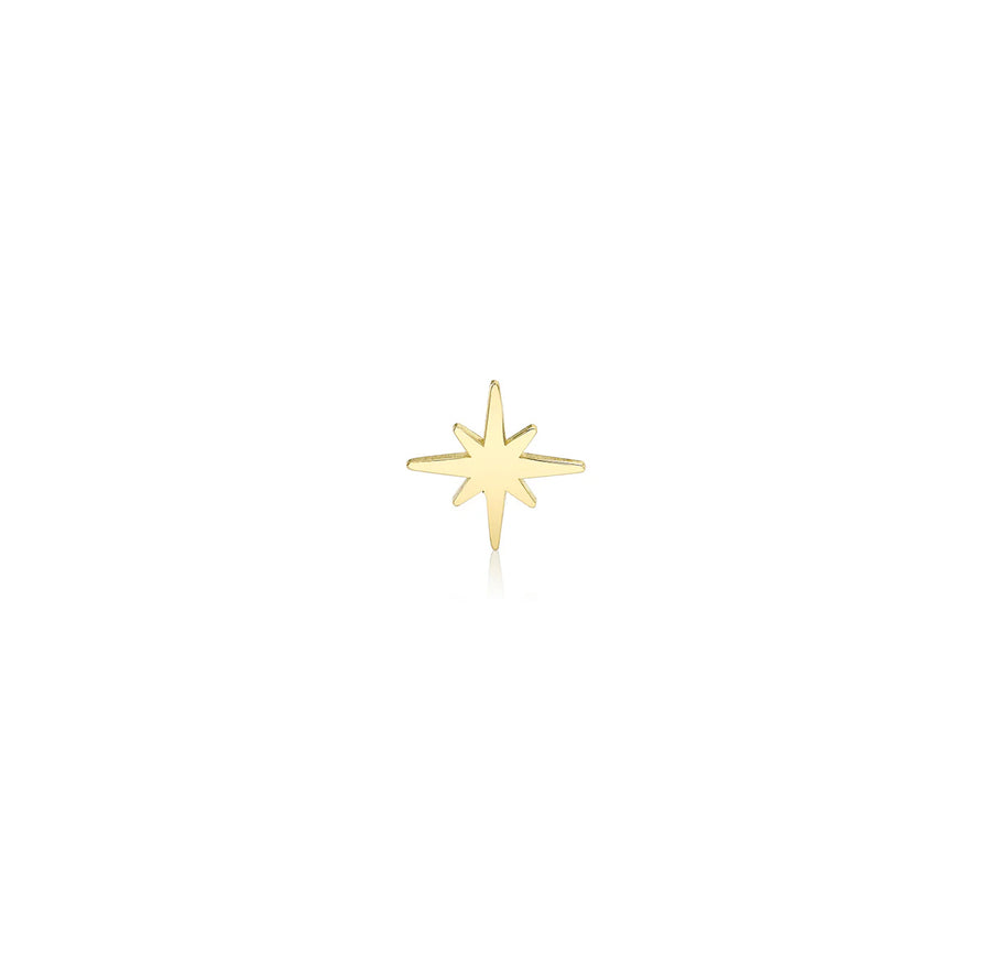 Pure Gold Tiny Starburst Stud - Sydney Evan Fine Jewelry