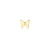 Kids Collection Pure Gold Tiny Butterfly Stud