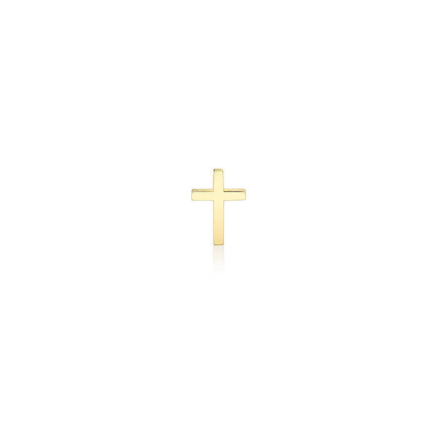 Pure Gold Mini Cross Stud - Sydney Evan Fine Jewelry