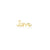 Kids Collection Pure Gold Tiny Love Script Stud