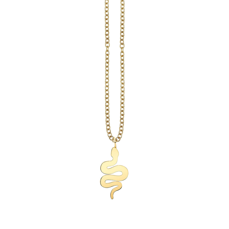 Men's Collection Pure Gold Large Snake Charm - Sydney Evan Fine Jewelry