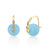 Gold & Diamond Marquise Eye Aquamarine Earrings