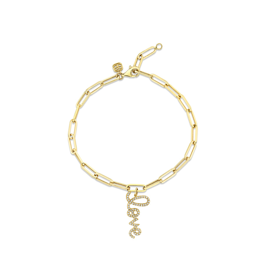 Gold & Diamond Love Bracelet - Sydney Evan Fine Jewelry