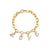 Gold & Diamond Love Initial Charm Bracelet