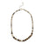 Gold & Diamond Multi-Rondelle Wooden Opal Necklace