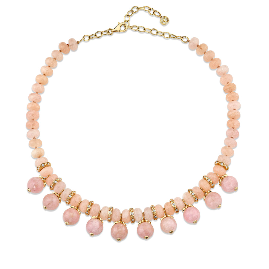 Pink Diamond Statement Necklace