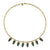 Gold & Emerald Multi-Leaf Necklace