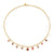 Gold & Diamond Crimson and Red Enamel Multi Charm Necklace