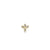 Gold & Diamond Marquise Flower Stud