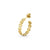 Pure Gold Happy Face Medium Hoops