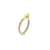 Gold & Diamond Bezel Medium Hoops