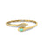 Gold, Diamond & Opal Pave Small Snake Hinge Bangle