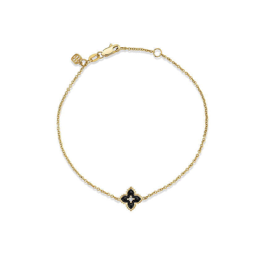 Gold & Diamond Mini Moroccan Flower Bracelet - Sydney Evan Fine Jewelry
