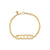 Gold & Diamond Wicked Open Icon Bracelet