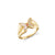 Gold & Diamond Wicked Glinda Butterfly Signet Ring