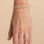 Gold & Diamond Plumeria Cord Bracelet