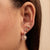 Gold & Diamond Rose Morganite Earrings