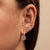 Gold & Diamond Tiny Daisy Morganite Earrings