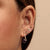 Gold & Diamond Tiny Daisy Amethyst Earrings