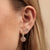 Gold & Diamond Heart Morganite Earrings