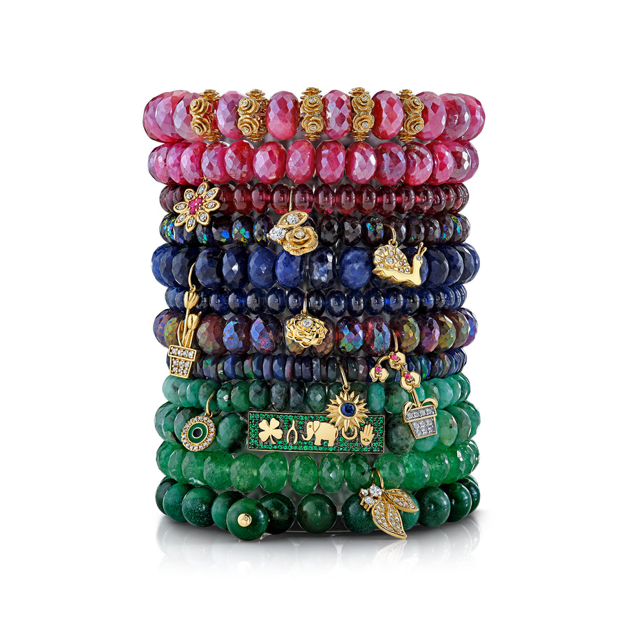 Gold & Emerald Luck Tableau on Emerald - Sydney Evan Fine Jewelry