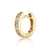 Men's Collection Gold & Diamond Huggie Hoops