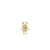 Gold & Diamond Robot Stud