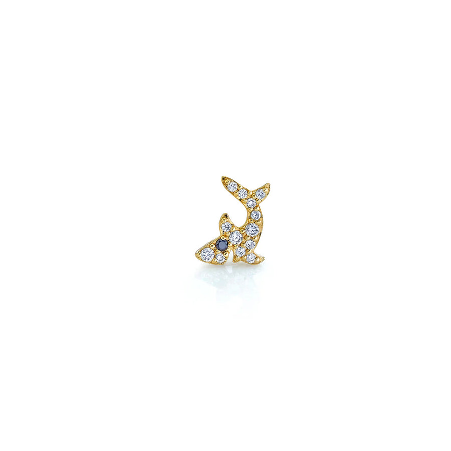 Gold & Diamond Shark Stud - Sydney Evan Fine Jewelry