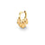 Gold & Diamond Tiny Carved Stone Fringe Huggie