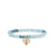 Gold & Diamond Fishnet Heart on Aqua