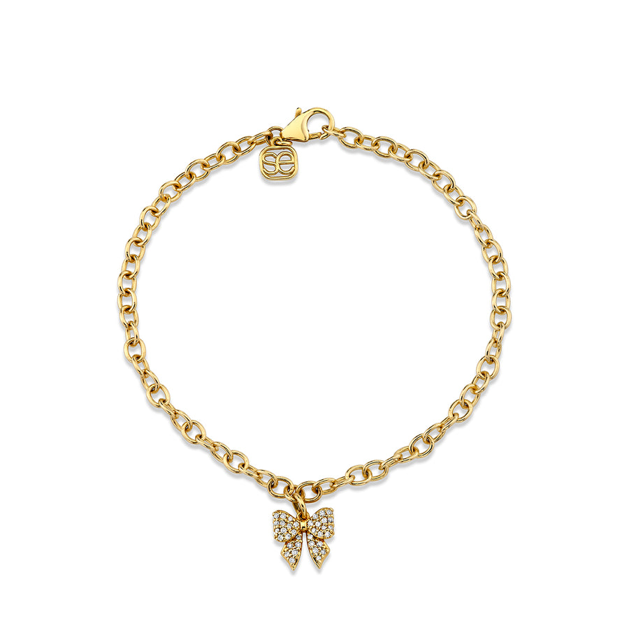 Gold & Diamond Bow Bracelet - Sydney Evan Fine Jewelry