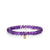 Gold & Diamond Fluted Baguette on Amethyst