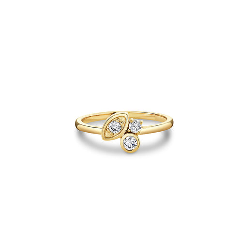 Sydney Evan | Shop Sydney Evan 14K Gold & Diamond Plumeria Wrap Ring 5.5