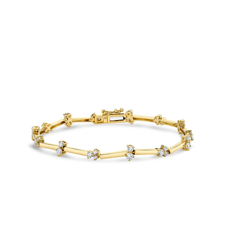 Gold & Diamond Cocktail Bar Eternity Bracelet - Sydney Evan Fine Jewelry