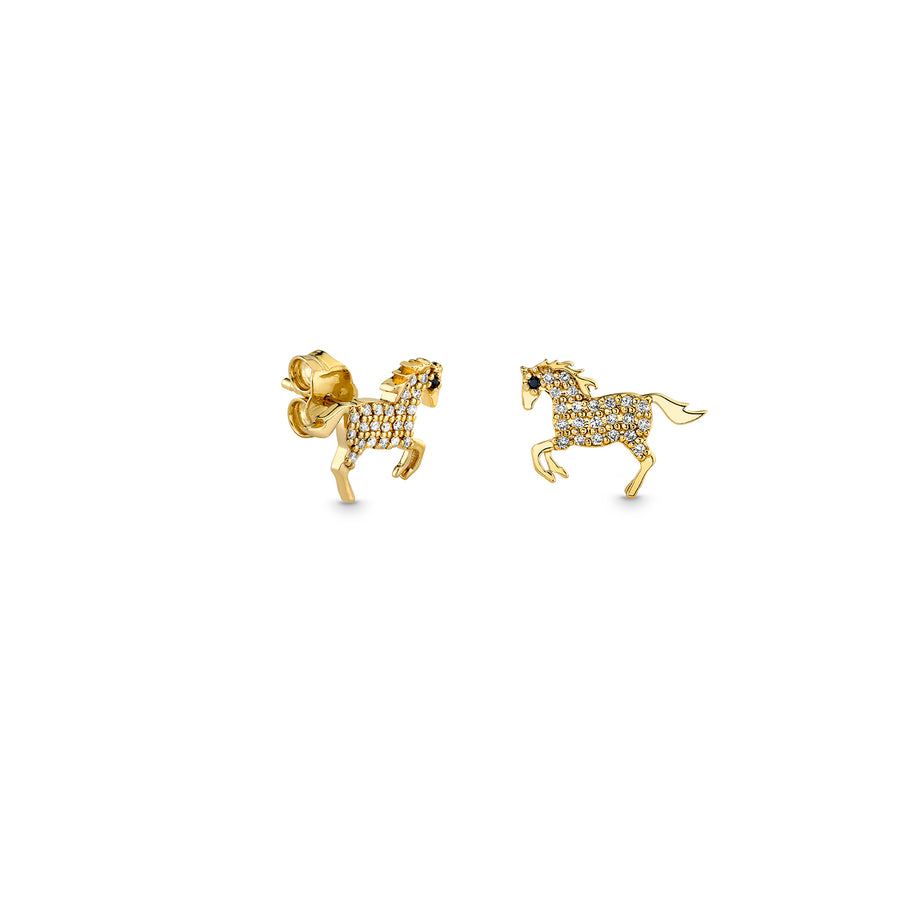 Kids Collection Gold & Diamond Horse Stud - Sydney Evan Fine Jewelry