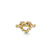 Gold & Diamond Heart Knot Ring